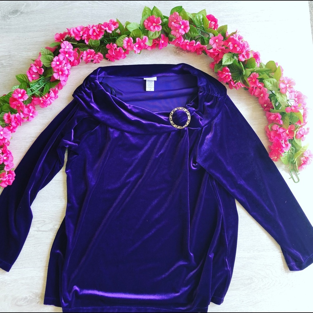 Purple pull over head women’s sweater